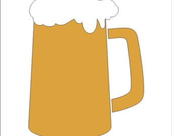 340x270 Beer Mug Stencil Etsy