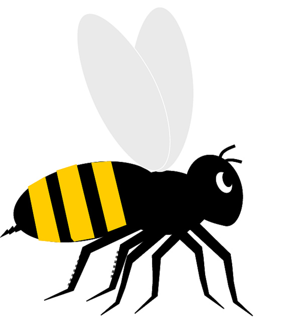 614x640 Bee Clipart Black And White Free Clipart Images Clipartbold