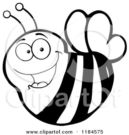 450x470 Black And White Bee Clipart