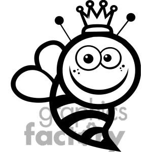 300x300 Cute Bee Clipart Black And White Clipart Panda
