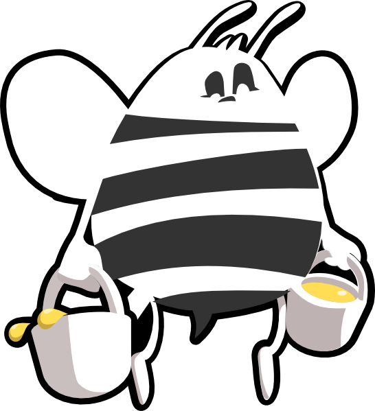 546x599 Image Of Bee Clipart Black And White