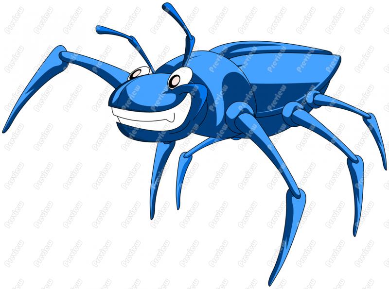 800x595 Beetle Character Clip Art