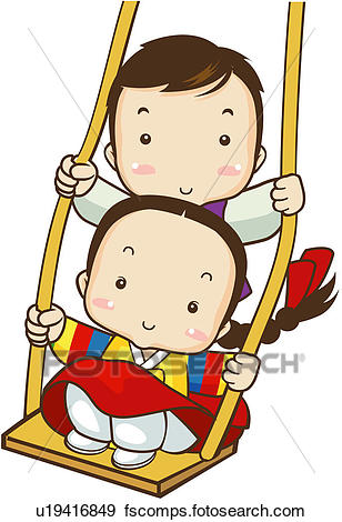 308x470 Clip Art Of Festival, Korean Dress, Beginning, Holiday, Child