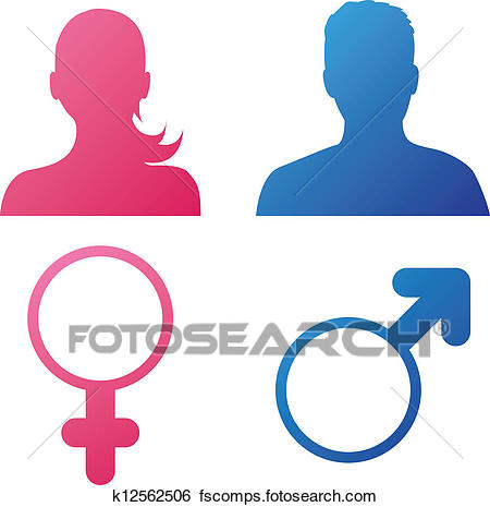 450x465 Clip Art Of User Behavior (Gender Icons) K12562506