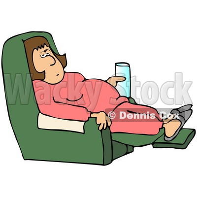 400x400 Person On Couch Clipart