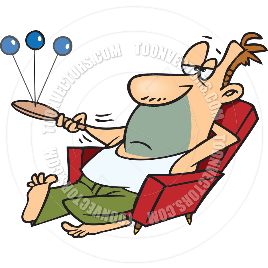 940x940 Cartoon Lazy Man By Ron Leishman Toon Vectors Eps