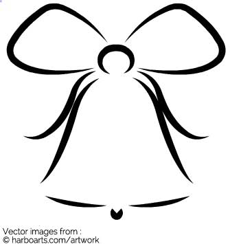 335x355 Download Christmas Bell Outline