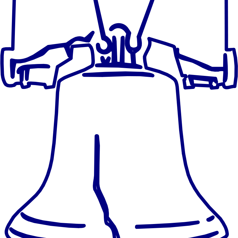 800x800 Liberty Bell Outline Clip Art