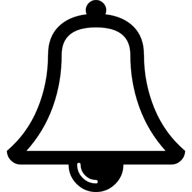 626x626 Musical Bell Outline Icons Free Download