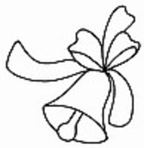 291x300 Bell With Ribbon Free Images