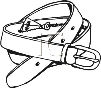 350x306 Belt Clip Art Black And White Clipart