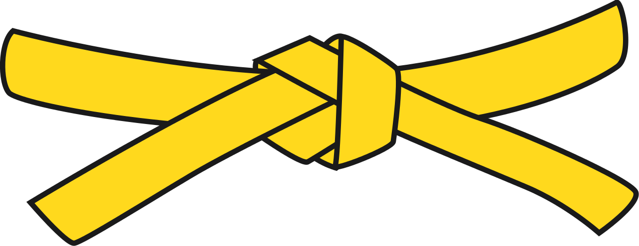 1280x494 Filejudo Yellow Belt.svg