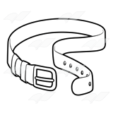 160x160 Abeka Clip Art Black A Gold Buckle