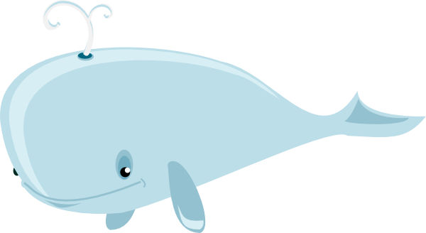 600x328 Cartoon Whale Clip Art Free Vector 4vector