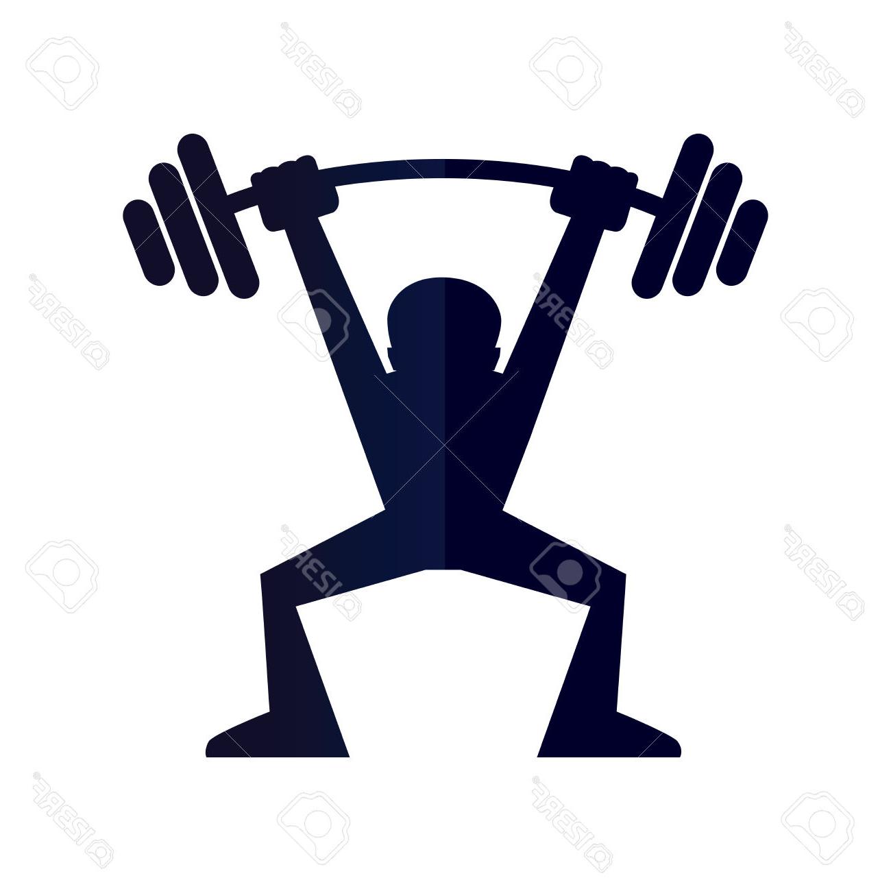 1300x1300 Best 15 Lifting Vector Silhouette Skinny Girl Weights Free Design