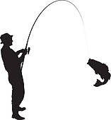 157x170 Fisherman Clipart Fishing Pole