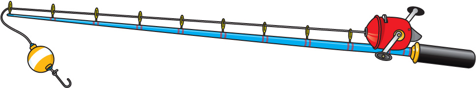 969x179 Fishing Rod Clipart