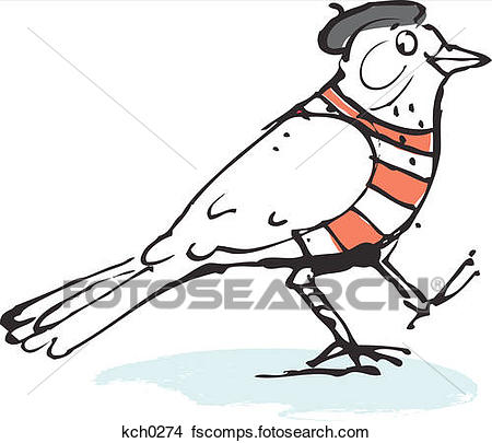 450x405 Drawings Of Bird Wearing Beret Kch0274