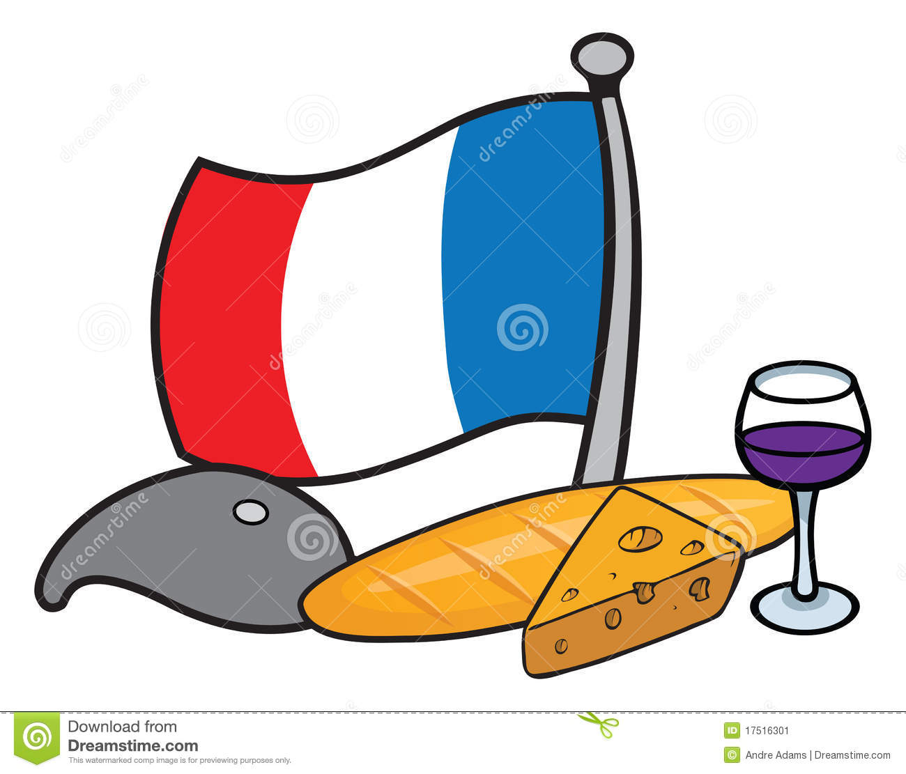 1300x1111 French Clipart French Baguette