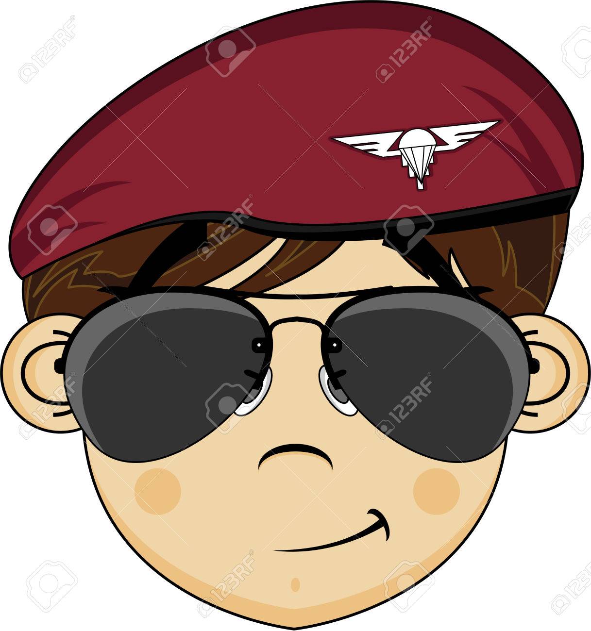 1217x1300 Cartoon Army Soldier In Red Beret Royalty Free Cliparts, Vectors