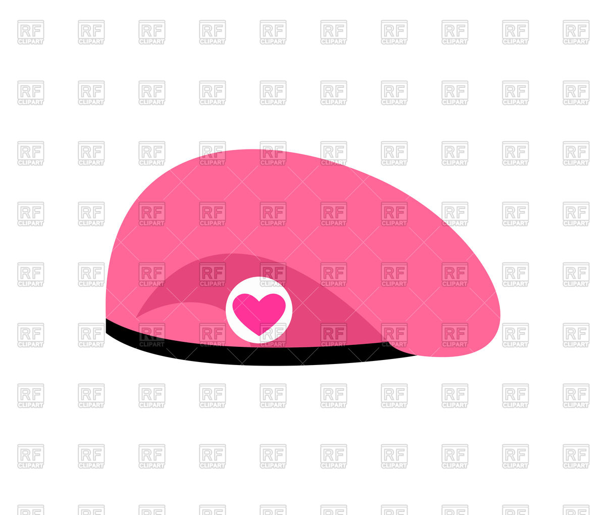 1200x1020 Pink Beret For Valentine's Day Vector Clipart Image