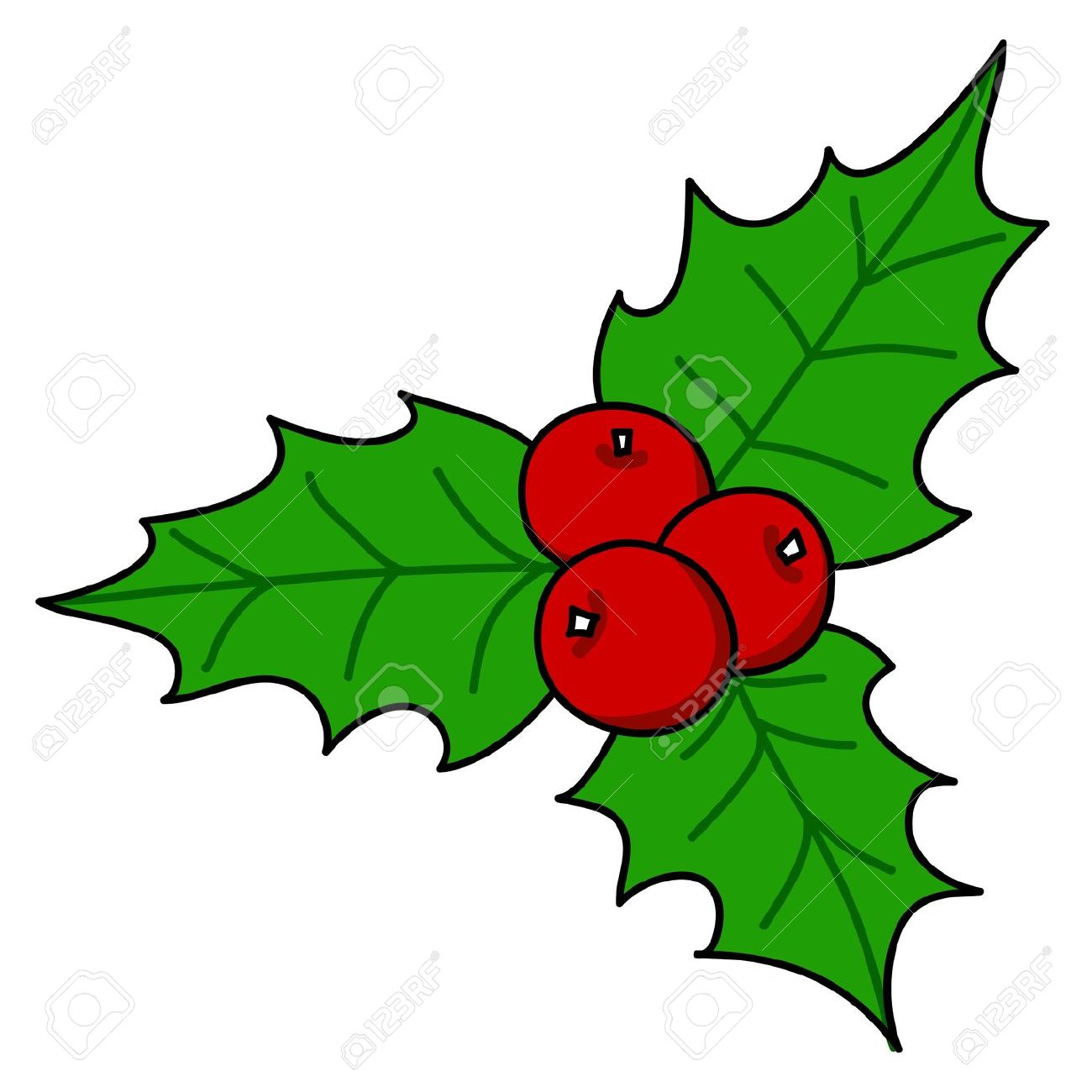 1300x1300 Holly Berry Clipart