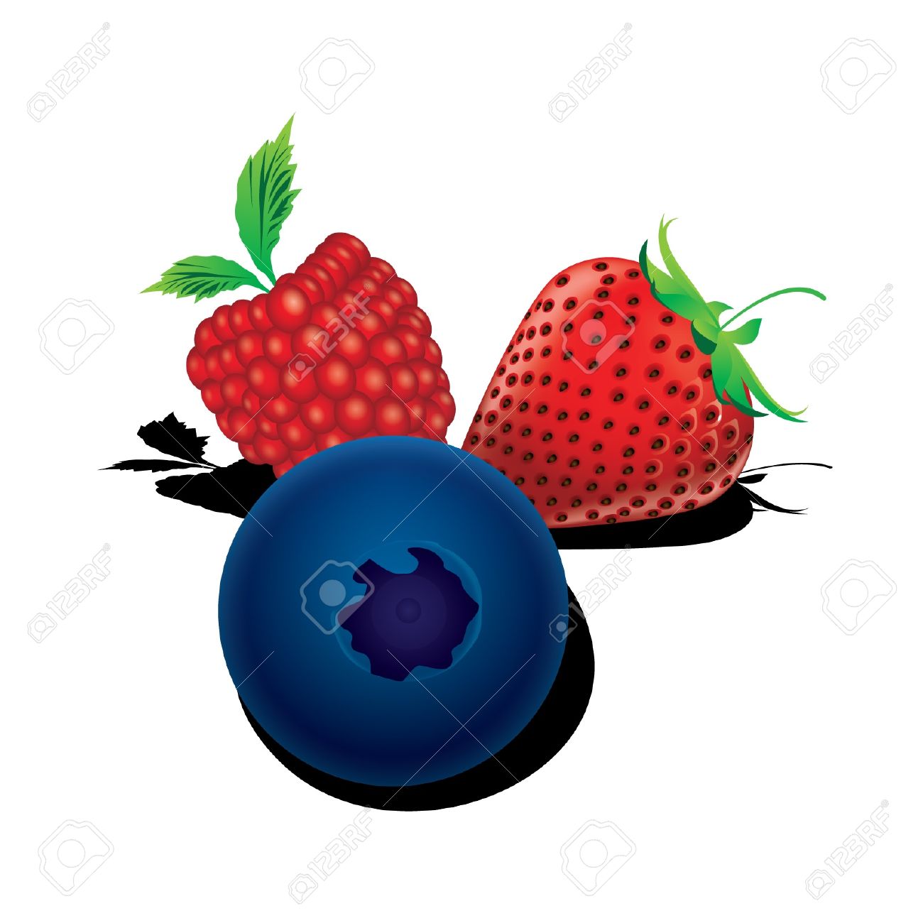 1300x1300 Strawberry Clipart Blueberry