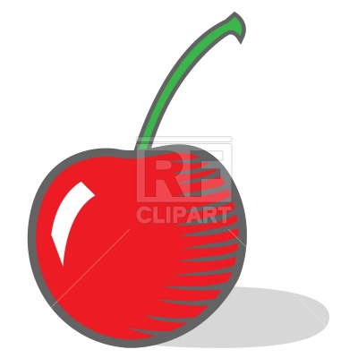 400x400 Cherry Berry Royalty Free Vector Clip Art Image