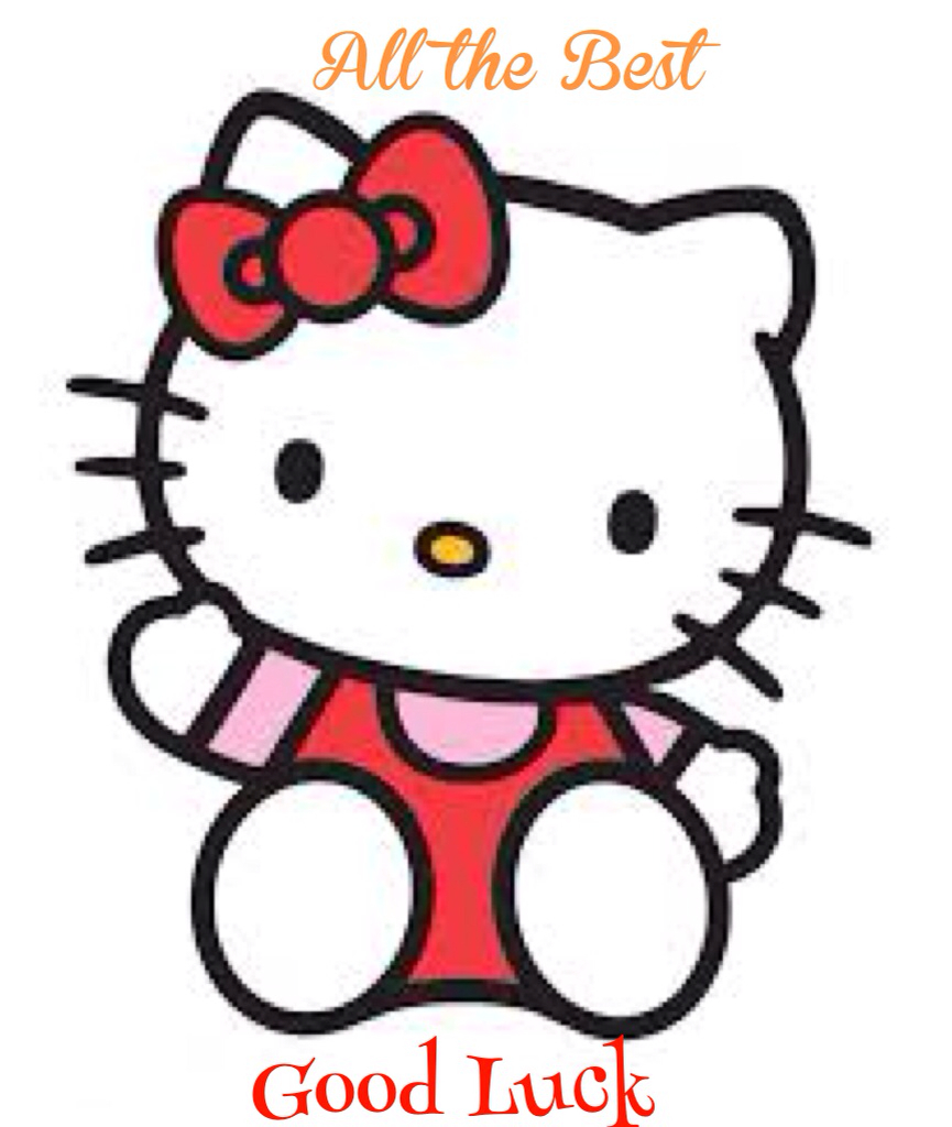 865x1024 Cute Hello Kitty Good Luck Wishes Good Luck Hello