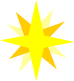 300x329 Christian Graphics, Star Of Bethlehem (Christmas Star) Clip Art