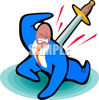346x350 Royalty Free Clipart Image Cliche Of Being Stabbed In The Back