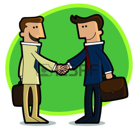 450x450 A Handshake Between Two Businessmen Who Agreed Royalty Free