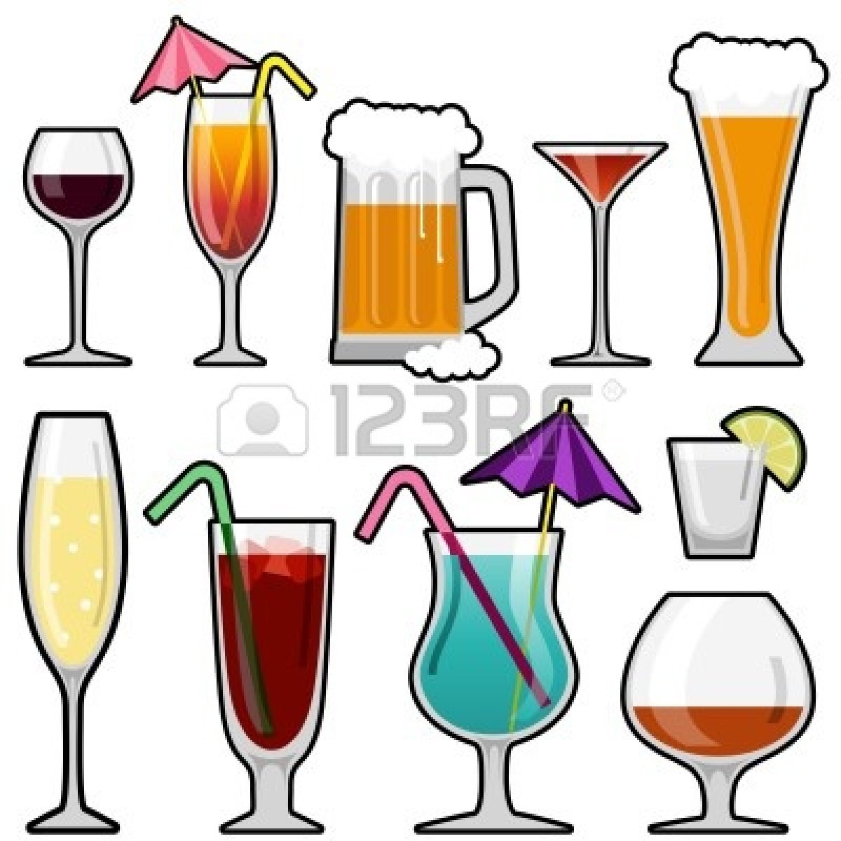 1200x1200 Alcoholic Beverages Clipart