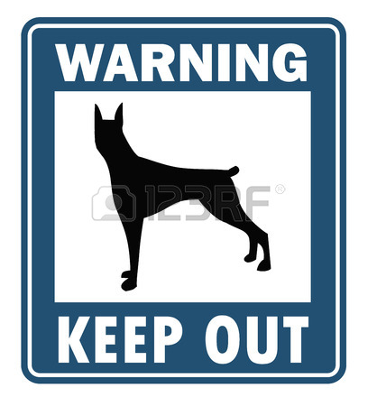 418x450 Beware Of Dog Vector Royalty Free Cliparts, Vectors, And Stock