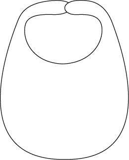 261x324 Black And White Baby Bib Clip Art