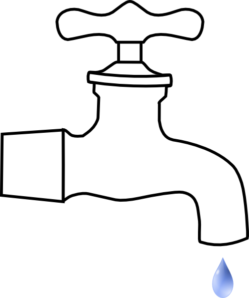 498x597 Dripping Hose Bib Clip Art