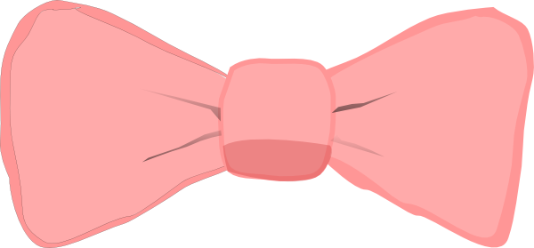 600x279 Pink Bow Clip Art
