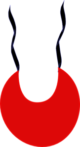 162x297 Red Thing 1 Bib Clip Art