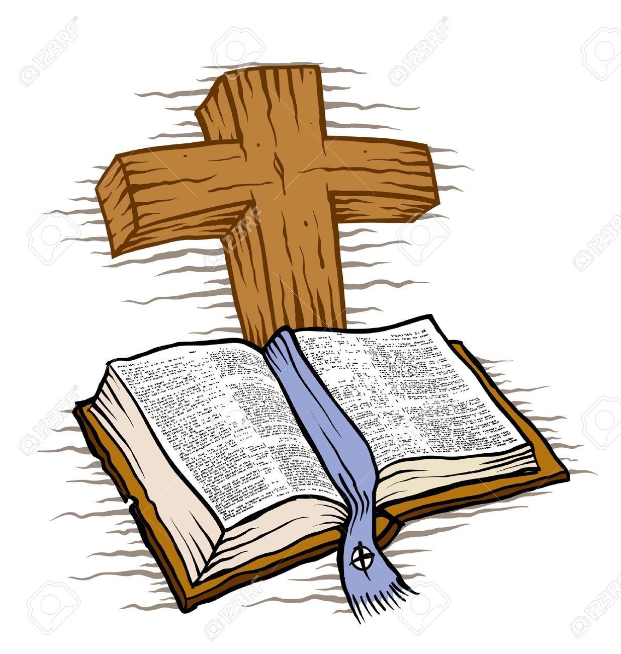 1235x1300 Bible And Wooden Cross Royalty Free Cliparts, Vectors, And Stock