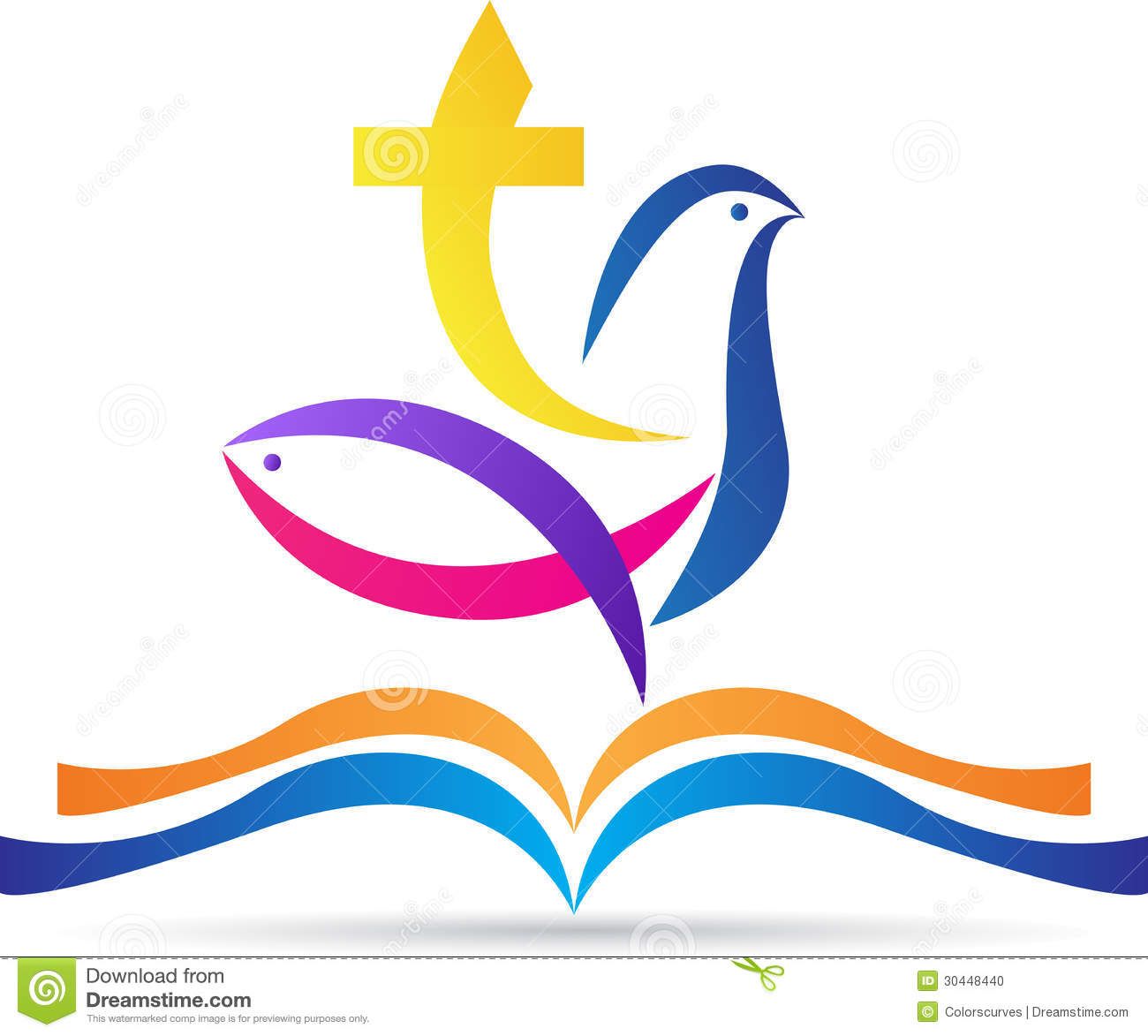1300x1173 Holy Bible With Cross Dove Fish Jesus Bible, Fish