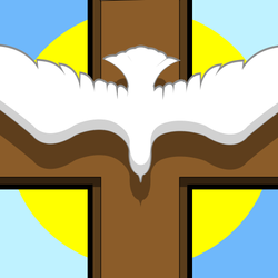 250x250 Image Open Bible In Front Of Cross Bible Image