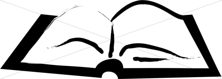 776x277 Bible In Black And White Bible Clipart
