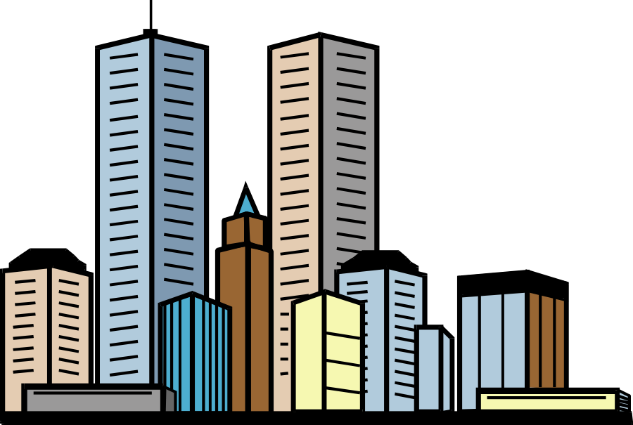 900x605 City Clipart Large