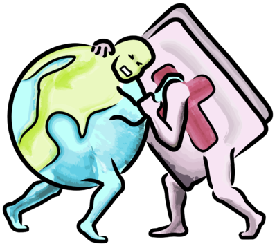 400x356 Image Bible Wrestling The World Bible Clip Art