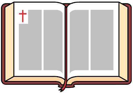 432x304 Open Bible Clip Art 4