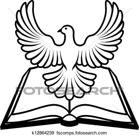 450x440 Clip Art Of Bible Holy Spirit Concept K12864239