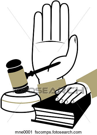 337x470 Clipart Of A Montage Illustration Of A Hand Taking An Oath, A Hand