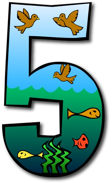 376x613 Bible Creation Clip Art