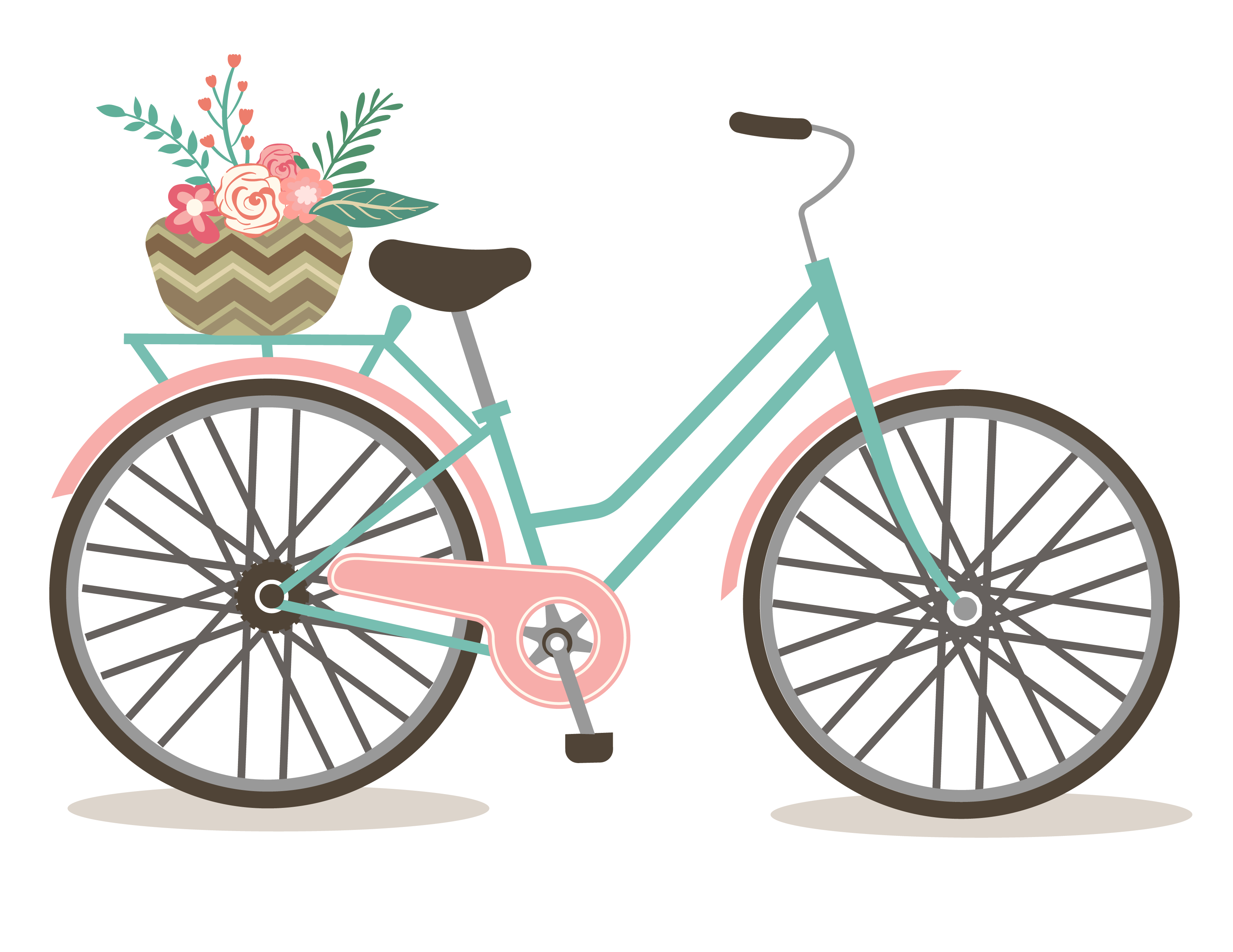 3300x2550 Free Romantic Bicycle Clip Art Set 2 Pretty Things For You