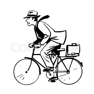 320x320 Drawing Of The Bicycle On White Background Stock Photo Colourbox